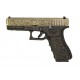 WE Модель пистолета  GLOCK-17 gen3, металл слайд, под бронзу с гравировкой , WE-G001BOX-BR